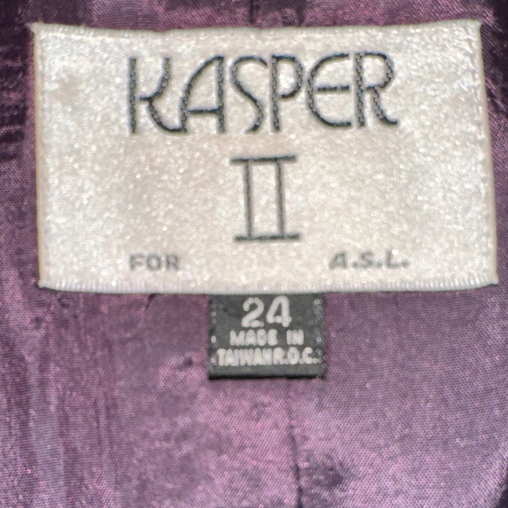Kasper Plaid Blazer - Red, Green, and Blue - Picture 5 of 6